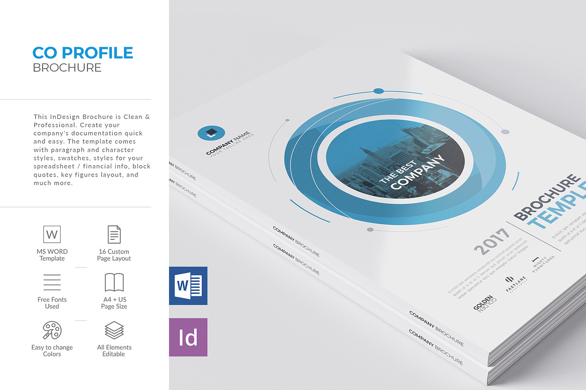 Company Brochure 16 Pages, a Brochure Template by BrochuresFactory (Photo 1 of 10)