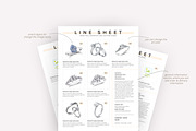 Modern Line Sheet Template, a Templates & Theme by Axpand (Thumbnail 2 of 6)