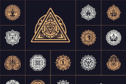 Yoga Symbols Vector Art Set, a Healthcare Illustration by Creative Stall (Thumbnail 8 of 10)