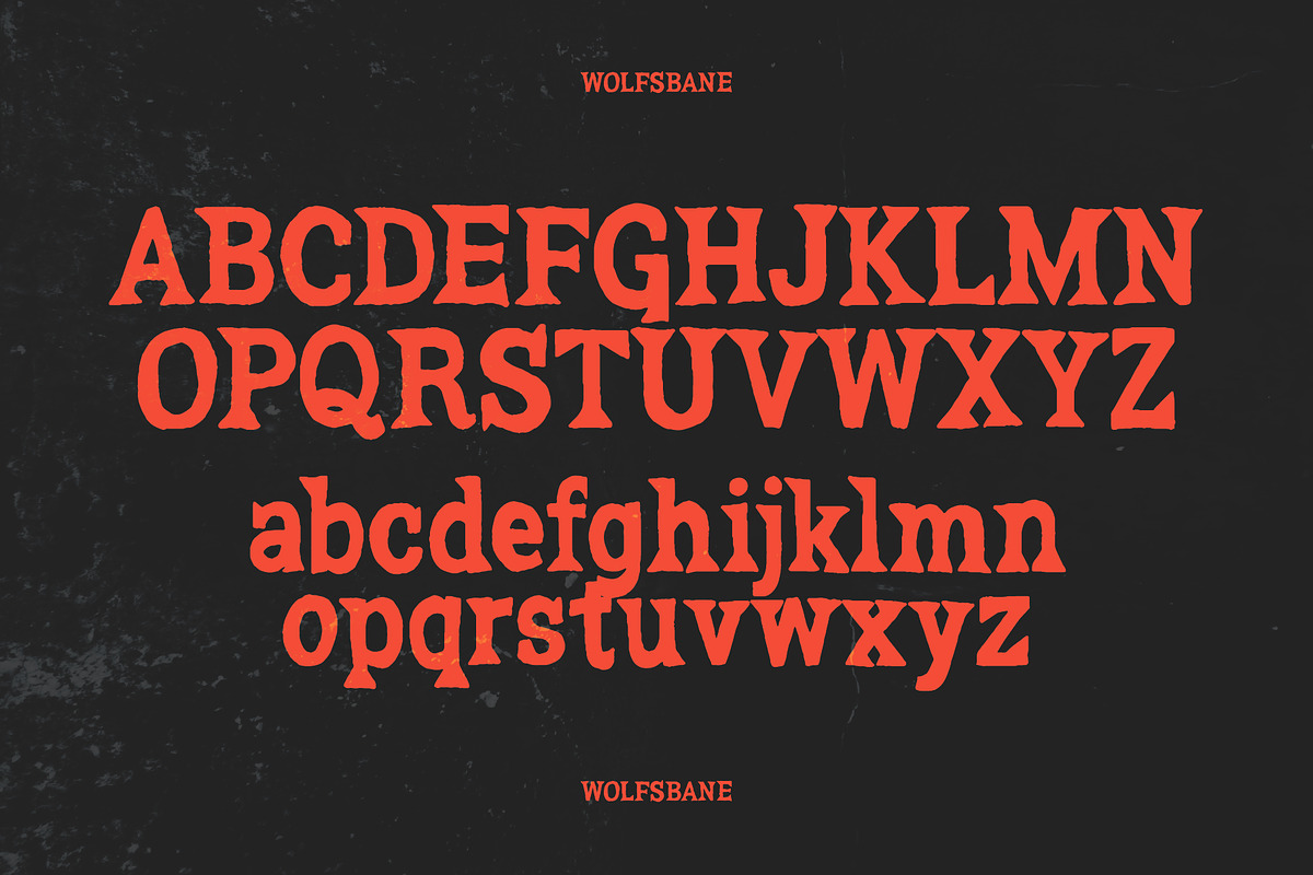 WOLFSBANE, a Serif Font by Midnight Grim (Photo 2 of 6)