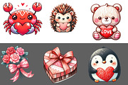 Doodle Cute Valentines Clipart, an Illustration by Designworld (Thumbnail 5 of 5)