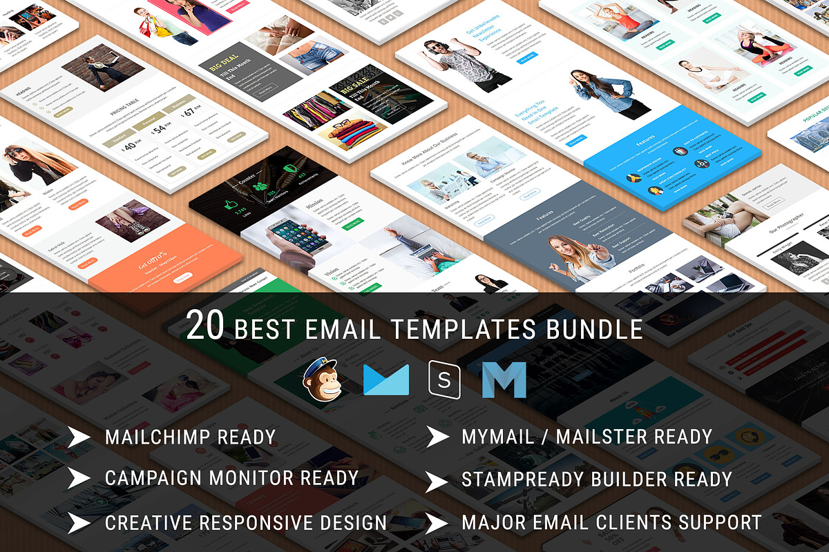 20 Best Email Templates - Bundle 10, an Email Template by Pennyblack Templates (Photo 1 of 4)