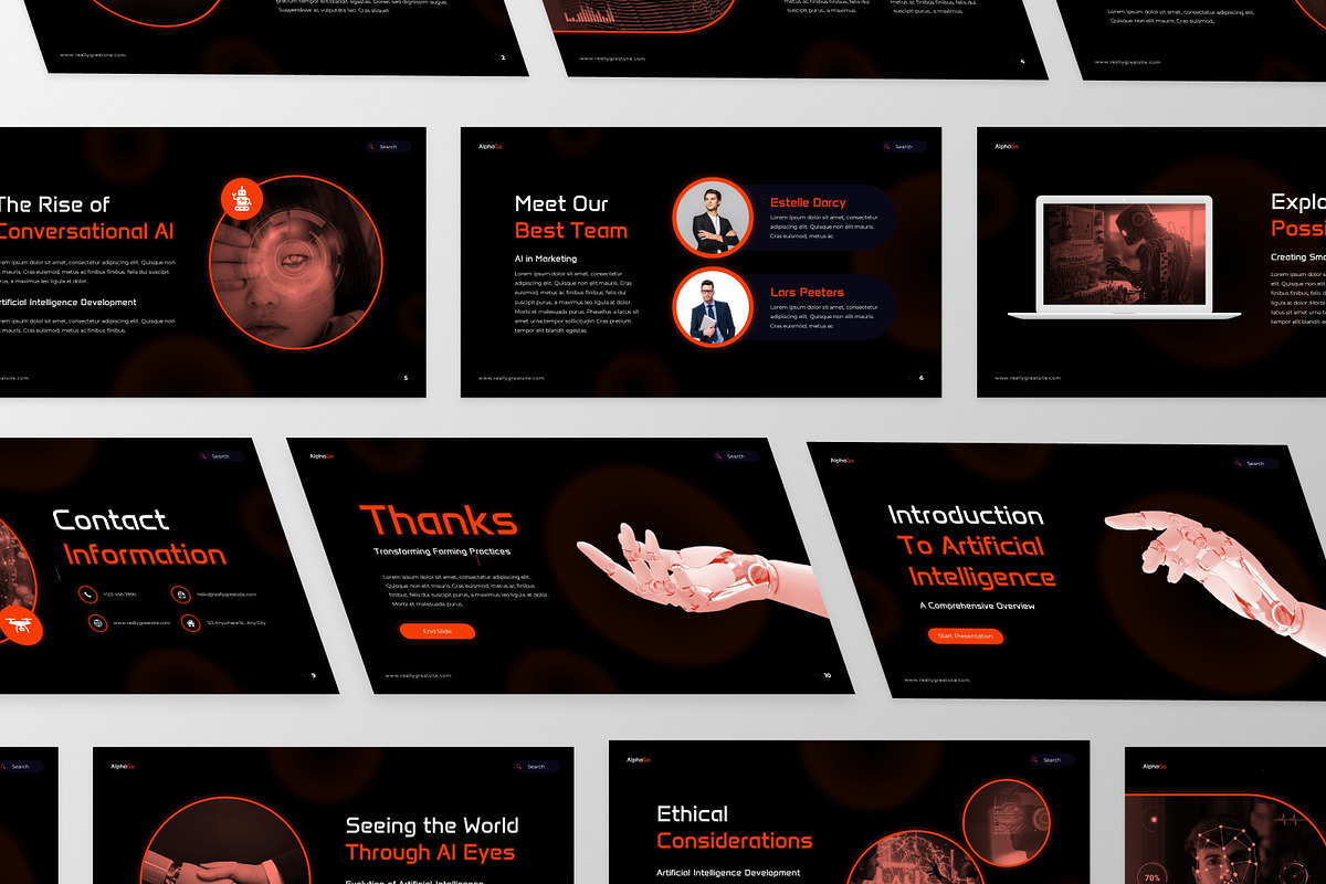 AlphaGo - Artificial Intellegence, a Presentation Template by GraphauseProject (Photo 4 of 6)