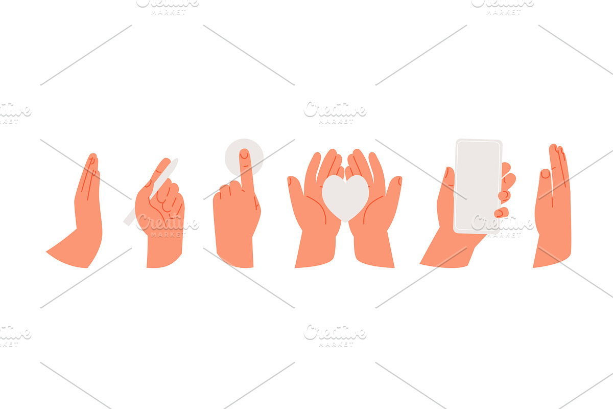 Hands set in various positions, an Object Graphic by artbesouro (Photo 2 of 3)