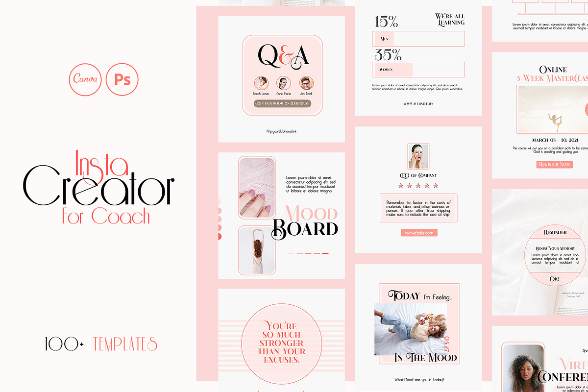 Insta Creator for Coach PS CANVA, a Social Media Template by goodesign (Photo 19 of 19)
