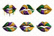 Mardi Gras Lips Clipart Mardi Gras, an Illustration by Black Bird Studio (Thumbnail 3 of 6)