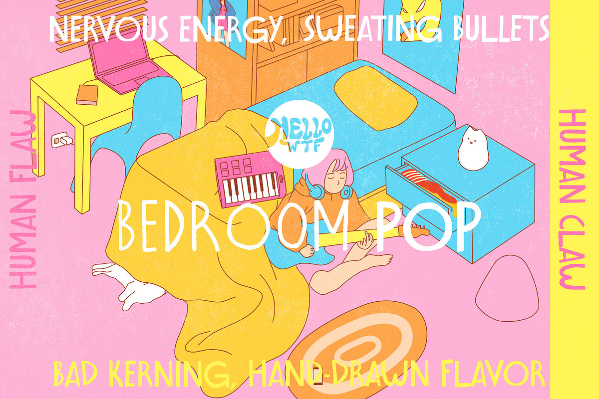 Bedroom Pop, a Sans Serif Font by Hello Wala Type Foundry (Photo 1 of 7)
