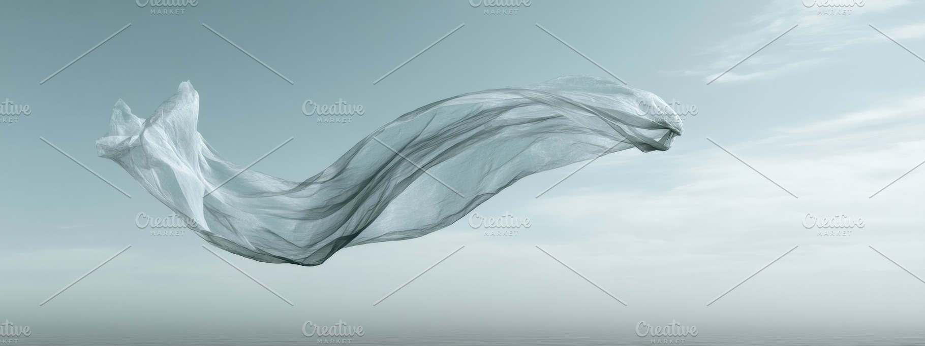 Plastic Bag Floating, Summer Breeze, an Abstract Photo by Virgo Studio