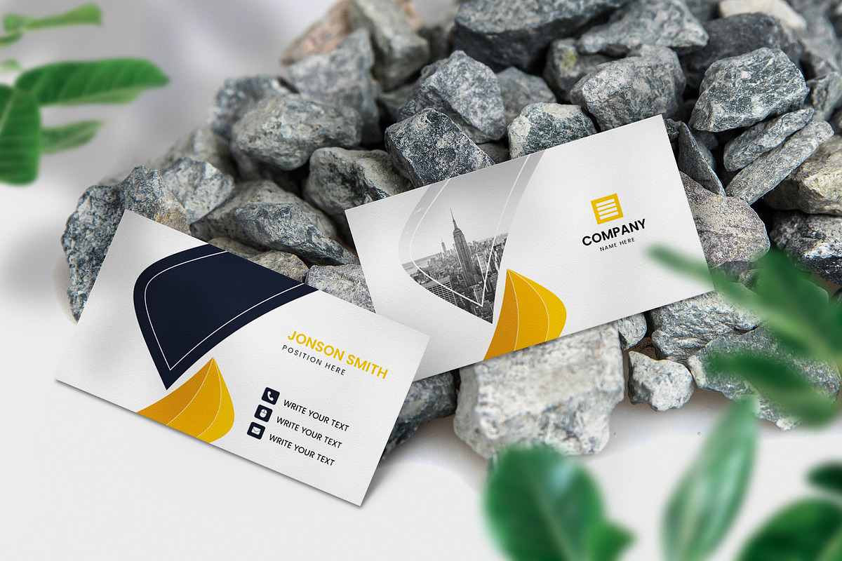 Clean Business Card Canva Template, a Business Card Template by mijli (Photo 7 of 8)