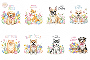 Happy Easter Dog PNG Clipart Cute., an Animal Illustration by KennedyStudio (Thumbnail 2 of 5)