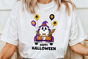Happy Halloween Boo Truck PNG, an Illustration by Craft Nest (Thumbnail 3 of 6)