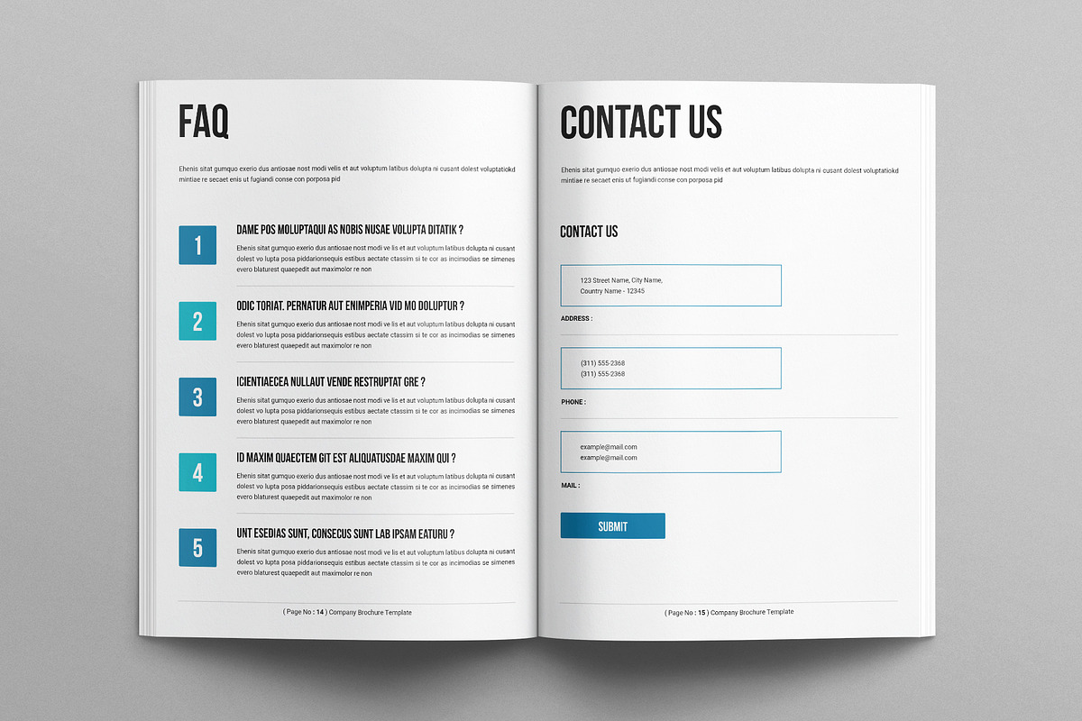 Digital Company Brochure Template, a Brochure Template by E-Type (Photo 6 of 7)