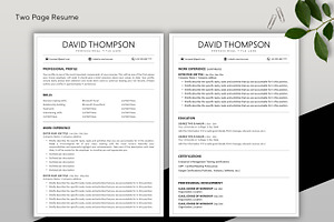 ATS Resume CV Word & Google Docs 25