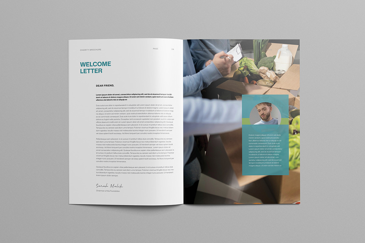 Charity Brochure | Word & InDesign, a Brochure Template by HiveArts (Photo 3 of 9)