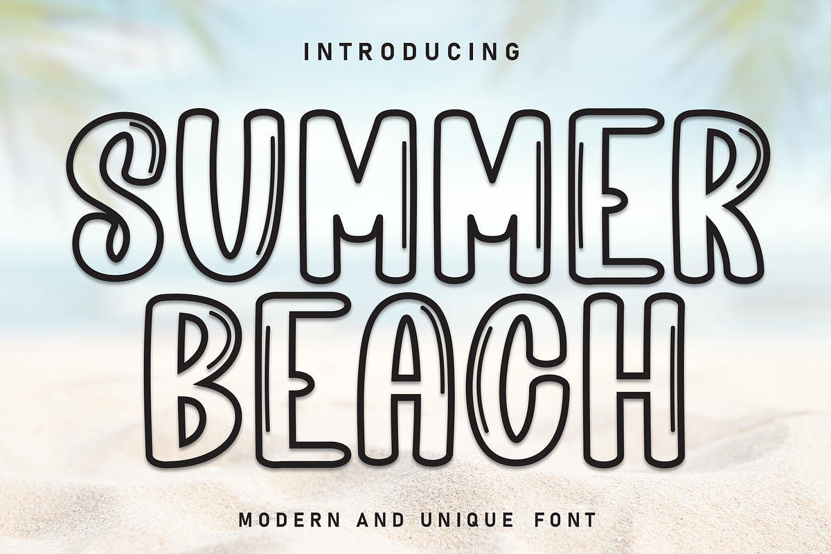 Summer Beach | Script Font, a Script Font by Scratchones (Photo 1 of 8)