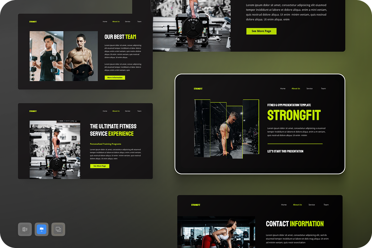 Strongfit Fitness & Gym Keynote, a Presentation Template by Annora Studio (Photo 1 of 5)