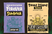 Tiki Bongo - Tropical Display Font, a Handwritten Font by Inviline.co (Thumbnail 5 of 13)