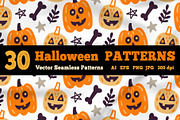 Halloween Funny Patterns Pack, a Pattern Graphic by Katrinelly (Thumbnail 8 of 13)
