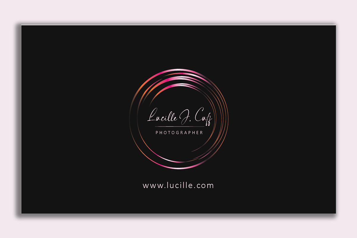 Elegant Photography Business Card, a Business Card Template by designerzDukan (Photo 3 of 3)