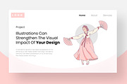 Korean Woman Dancing Illustration, a Person Illustration by Stock Shape (Thumbnail 2 of 4)
