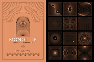 Monoline, Abstract Design Elements