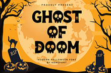 Ghost Of Doom–Modern Halloween Font