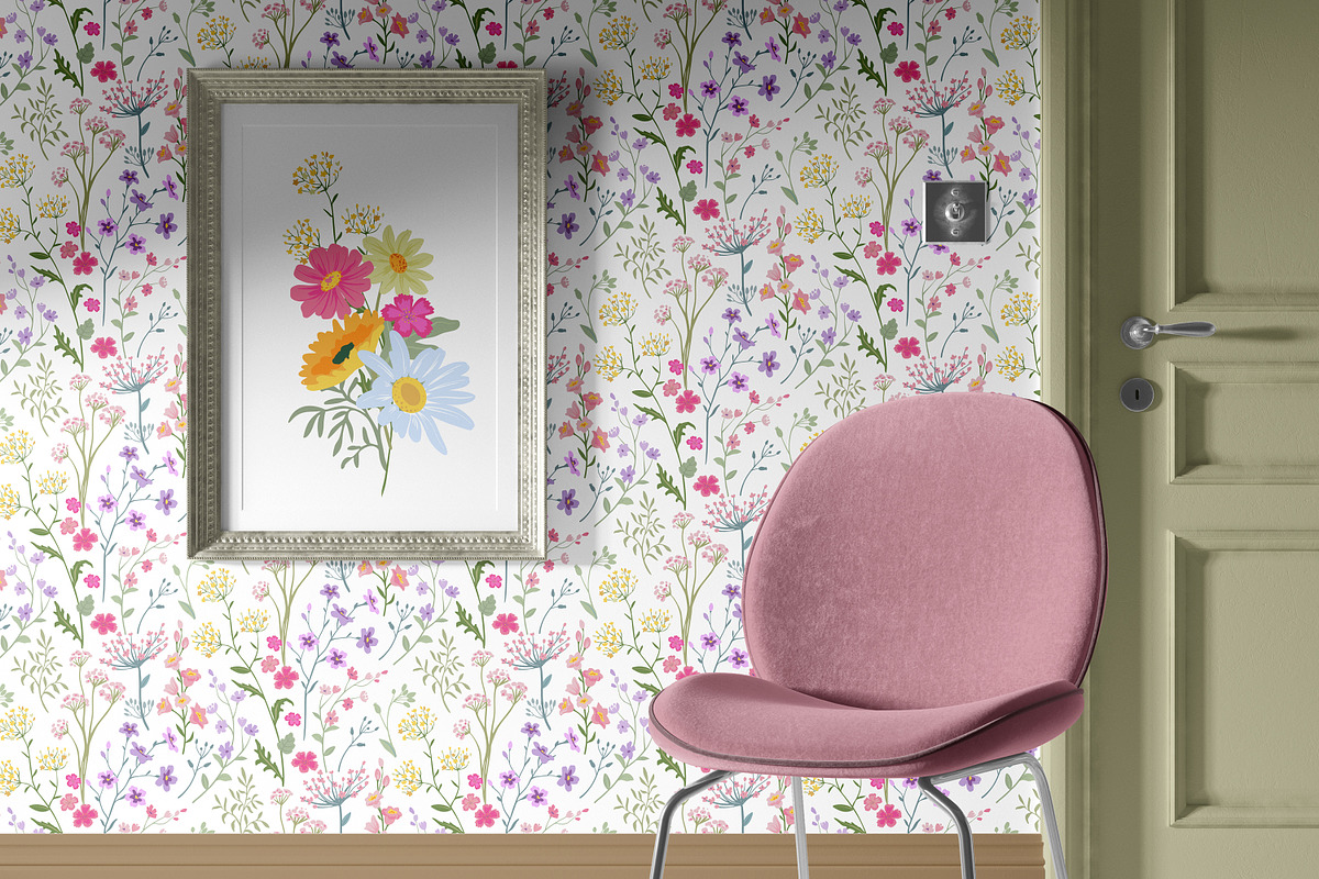 Blooming Meadow Vector Set, a Pattern Graphic by Molly art (Photo 12 of 13)