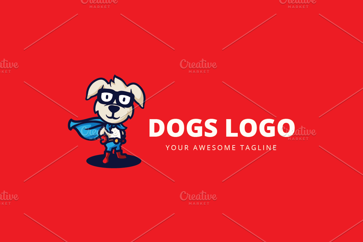 Dog Mascot Characters, a Branding & Logo Template by lineandcircle (Photo 5 of 5)