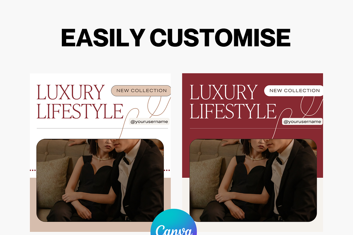 36 Luxury Instagram Templates, a Social Media Template by The Lone Crowd (Photo 7 of 9)
