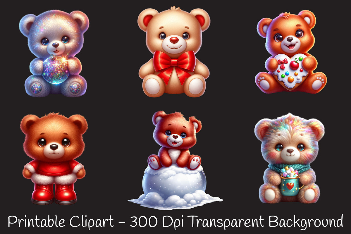 Cute Christmas Teddy Bear Sublimatio, an Illustration by RobertsArt (Photo 4 of 5)