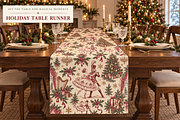 Vintage Holiday Toile Pattern Bundle, a Pattern Graphic by Olya Creative (Thumbnail 7 of 31)