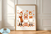 Autumn Geese In Cozy PNG, a Seasonal Illustration by Daily.Designs (Thumbnail 5 of 5)