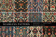 12 Eliza's Persian Gardens Patterns, a Pattern Graphic by Inknfolly (Thumbnail 1 of 7)