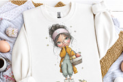 Autumn Whimsical Nurse Clipart, a Seasonal Illustration by OK Design (Thumbnail 5 of 6)