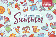 Summer Hand Drawn Icons Family, an Icon by Good Stuff No Nonsense (Thumbnail 1 of 7)