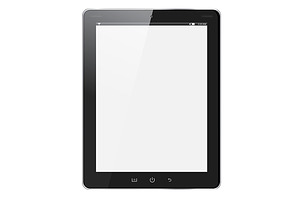 Realistic tablet pc computer