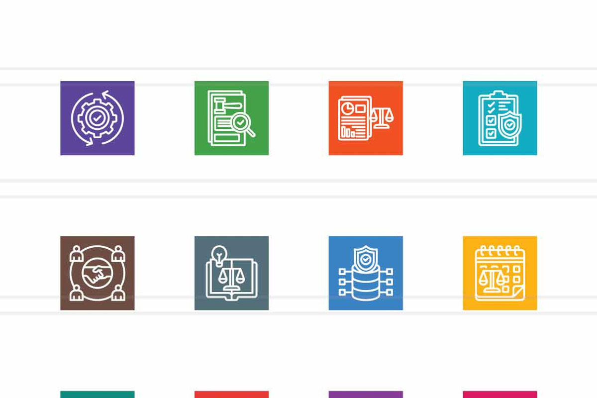 25 LegalTech & Compliance Icons, a Solid Icon by IconBunny (Photo 2 of 2)