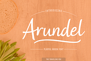 Arundel - A Playful Brush, a Script Font by The Traveling Fox (Thumbnail 1 of 6)