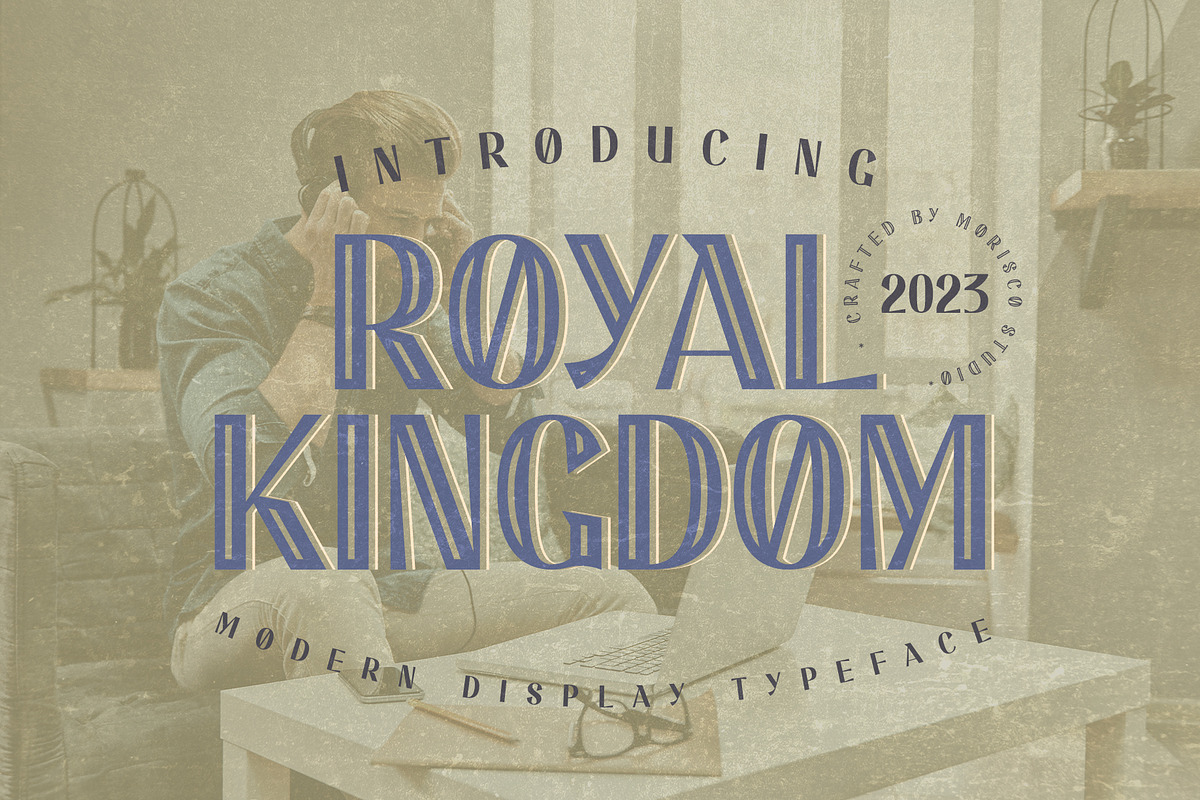Royal Kingdom - Modern Display, a Sans Serif Font by Morisco (Photo 1 of 9)
