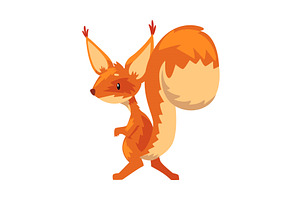 Cute Funny Squirrel, Amusement, an Animal Illustration by TopVectors