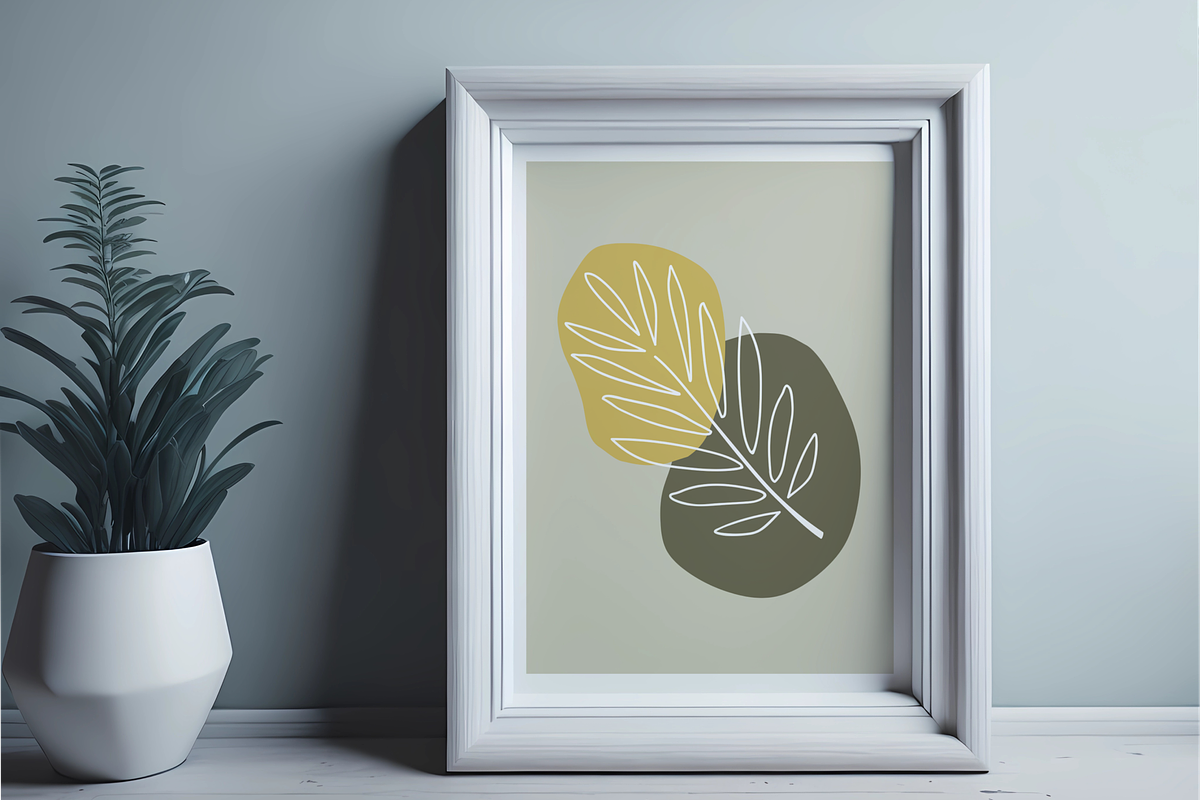 PSD Frame Mockup, Grey Wall Art, a Print Template by Ali's Designs (Photo 4 of 4)