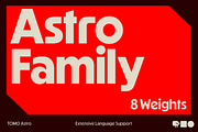 Astro, a Sans Serif Font by TOMO Fonts (Thumbnail 1 of 7)