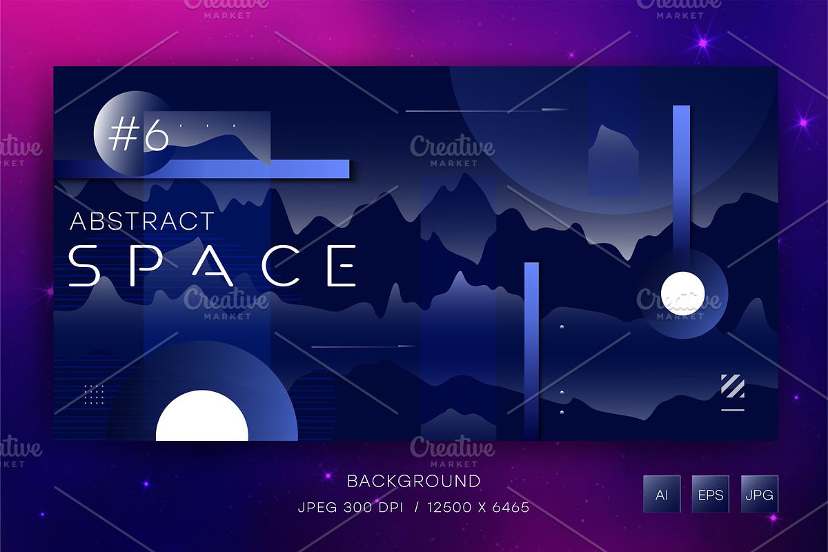 Abstract space #6, a Decorative Illustration by STORE KENO