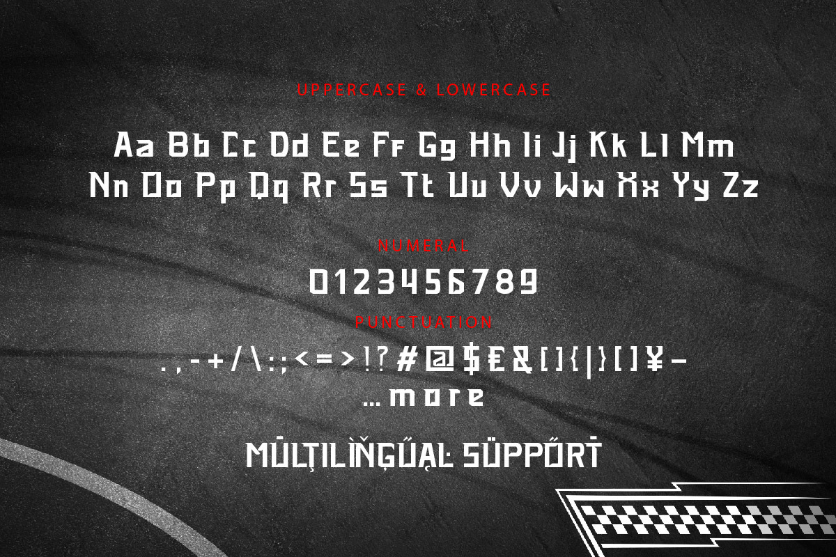 Fastlane - Bold Racing Font, a Sans Serif Font by twinstd (Photo 8 of 8)