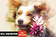 Oil Painter Photoshop Action, an Action Add-On by AB-TheDesigner (Thumbnail 1 of 5)