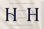 ET Kaliena - Serif Elegant Simplicit, a Serif Font by Eternity Studio (Thumbnail 2 of 12)
