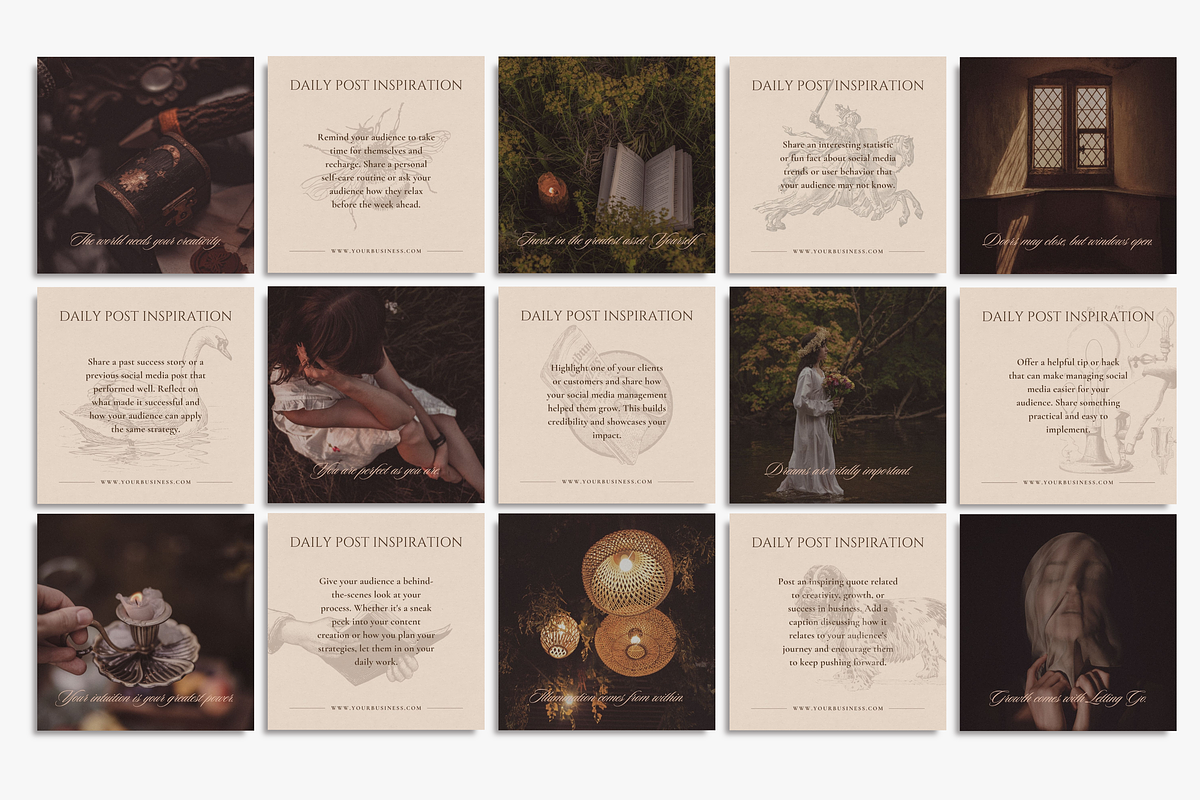 The Romantic Social Media Bundle, a Social Media Template by The Flossy Finch (Photo 7 of 22)