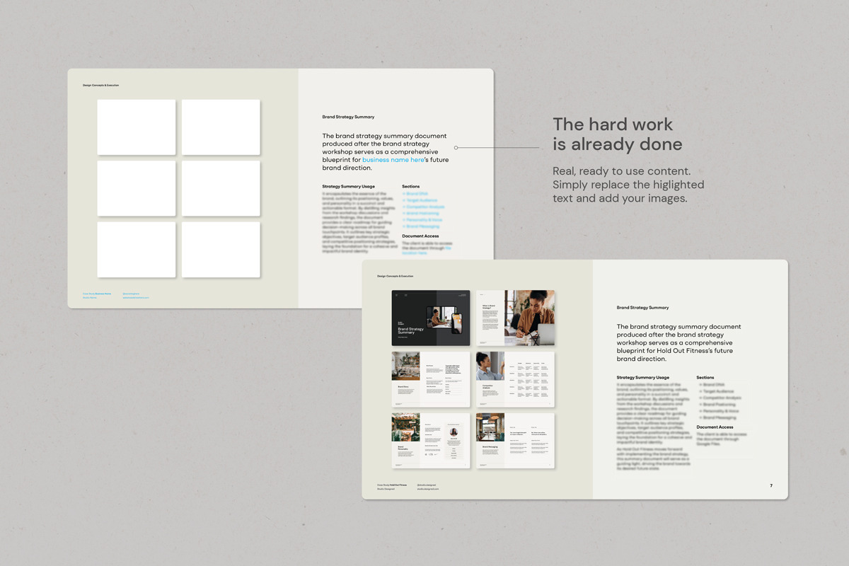 Branding Case Study Template, a Branding & Logo Template by Hannah Bacon Design (Photo 3 of 7)