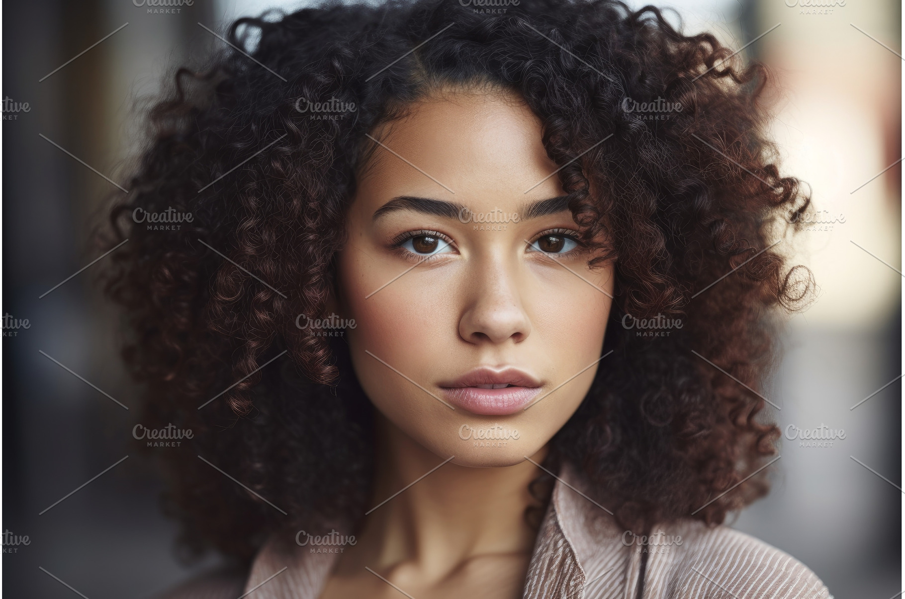 Mixed race woman happy. Generate Ai, a Person Photo by Ylivdesign