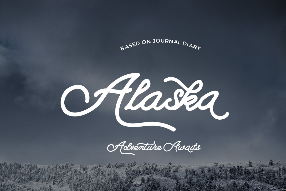 Campground Monoline - 2 fonts, a Script Font by Fortunes Co (Photo 9 of 11)